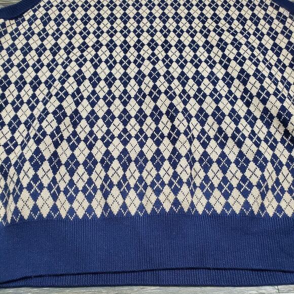 Paul Jones Geometric Sleeveless Vest Size Large Casual Preppy - Picture 3 of 7